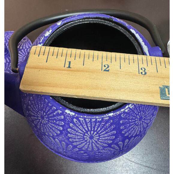 Spigo Nagano Cast Iron Enamel Teapot W/Removable Stainless-Steel Infuser - Picture 7 of 12